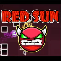 Geometry Dash Red Sun